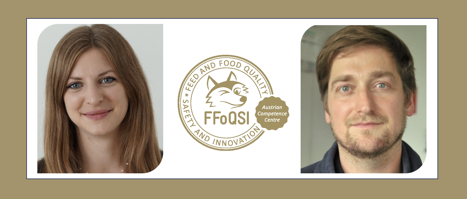 Portraitfotos Forscherduo mit Logo